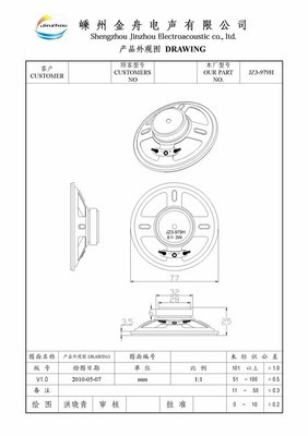 【[直销]供应3寸3W外磁圆形喇叭音箱喇叭 全频扬声器 JZ3-979H】价格,厂家,图片,扬声器,嵊州金舟电声-